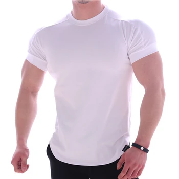  ELI22 pánske T-shirt letné módy-krátke rukávy tričko jogger fitness módne športové oblečenie pre mužov