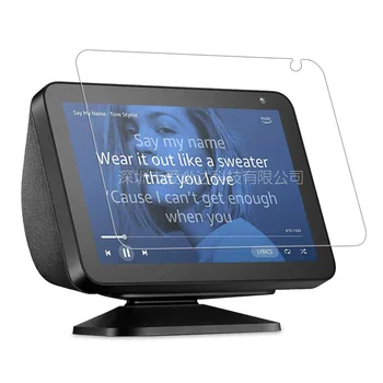  Pre Amazon Echo Zobraziť 8 Odolnosť proti Poškriabaniu Screen Protector Tvrdeného Skla HD Ochranné Sklo Film