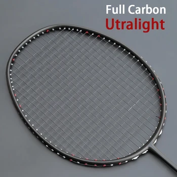  Carbon Fiber Badminton Raketa 5u 78g Odbornej Prípravy Raquette Lopta Ovládanie Typ Padel Raqueta Ultralight Badminton String