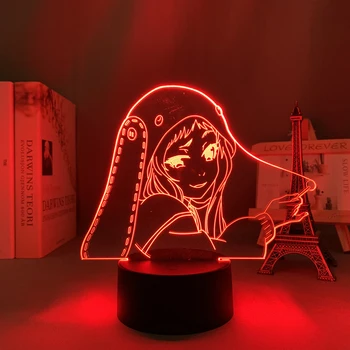  Anime 3d Svetlo Kakegurui Vášnivý Hráč Runa Yomozuki Obrázok pre Deti Spálňa Decor Nočného Manga Darček Miestnosť, stolná Lampa