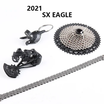  SRAM SX EAGLE 1x12 Rýchlosť MTB Bicykel Bicykel Sada Kit Spúšť Shifter Prehadzovačka Reťazca 11-52T Kazeta Freewheel HG Ovládač
