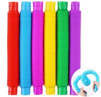  1 ks tubi Pop hračka sensoriale za adulti Stres alleviare hračka Dieťa autismo Proti Stresu soffietto v plastica bambini spremere hračka