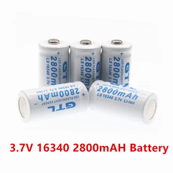 Nové 3,7 V 2800mAh Lítium Li-ion 16340 Batérie CR123A Nabíjateľné Batérie pre Laserové Pero LED Baterka Bunky