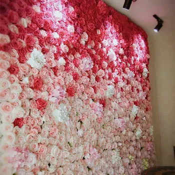  Hodváb Ruže, Pivónia Umelé Kvety Stenu Svadobné Dekorácie Na Svadbu Hotel Domova Baby Sprcha Pozadia Svadobné Stenu