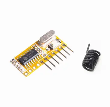  RXC6 433Mhz Superheterodyne Bezdrôtový Prijímač PT2262 Kód Stabilný pre Arduino/AVR