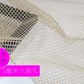  3 mm Šesťhranný otvor Čistej Tkaniny Honeycomb Oka Textílie Multifunkčné Pre Vankúše Vankúš Auto Vankúš Zrastov Podšívka Oblečenie Handričkou