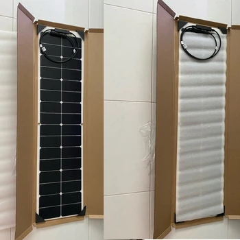  Vysoká Účinnosť Solárneho Panelu Auta 100W 12V (2X50 W) Pružné Monokryštalické Fotovoltaické Panely Modul Solárnej Energie