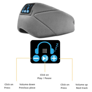  Multifunkčné Prenosných Bezdrôtových Bluetooth Očná Maska V5.0 Slúchadlá Binaural Zvuk Hudby Spánku Oko Patch Elektronické Masky Na Spanie