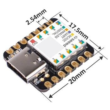  Seeeduino XIAO Microcontroller SAMD21 Cortex M0+ Nano 48MHZ Typ C SPI I2C Rozhranie UART Pre Arduino IDE internet vecí Systém urob si sám PCB