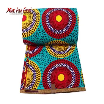  Nové Bavlna Reálne Vosk Ankara Textílie 2021 Bodky Africkej Tlače Textílie Pre Svadobné Šaty Tkaniva Afriky Textílie Vosk FS1234