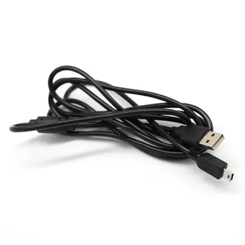  Čierna USB 2.0 5-Pin Údaje Nabíjací Kábel pre Ps3 Hra Bezdrôtový ovládač Pripojiť Počítač, Prehrávanie A Nabíjanie 1,8 M