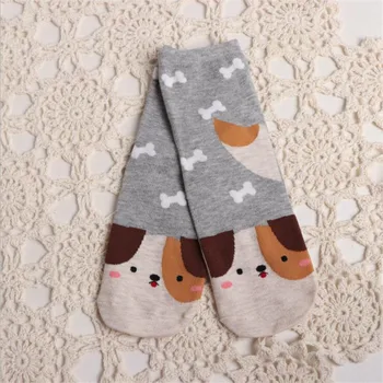  Ženy' Ponožky Módne Cartoon Ponožky Psa Fox Ženy 3D Tlač Zvieratá Teplé Zimné Bavlnené Ponožky Lady Poschodí Ponožky Pre Ženy Dievča