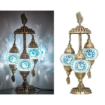  Turecký Marocký Farebné Mozaikové Sklo Starožitné Lampy Mozaiky Lampa Osmanskej Autentické Starožitné Lampy, Nočné Svetlo Stolná Lampa,Nočná Lampa