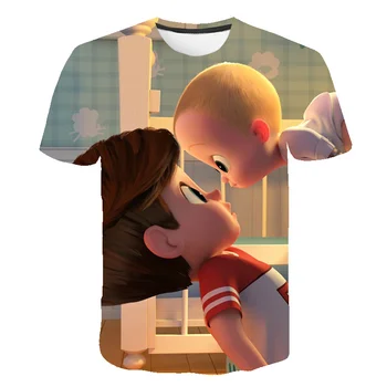  Anime, Komiksu Dieťa šéf 3D Vytlačené T Shirt Chlapcov Dievčatá Streetwear 2021 detské Letné Deti Krátky Rukáv T Košele Bežné Topy