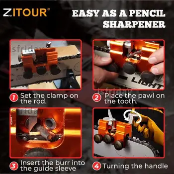  Zitour® Ľahký a Prenosný Pílou Sharpener Nástroj pre Drevospracujúci Brúsenie S brúsenie kameňa Dropshipping