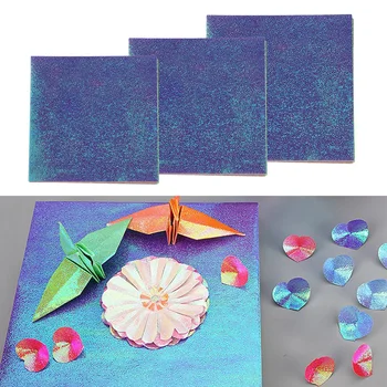  50 KS Farebný Papier Pearl Ručné DIY Skladacie Remeselných Prác Karty Plavidlá