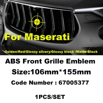  1pcs 670005377 ABS Auto Prednej Mriežky Odznak Znak Dekorácie 106mm 155 mm Pre Maserati Quattroporte Ghibli Cinquettroporte