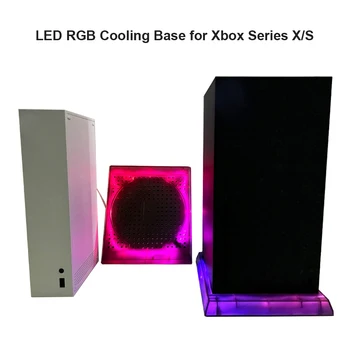  Herné Konzoly RGB LED Základňu pre Xbox Série X/S Herné Konzoly Stojan Základne s Diaľkovým ovládaním Odvod Tepla APP USB Príslušenstvo