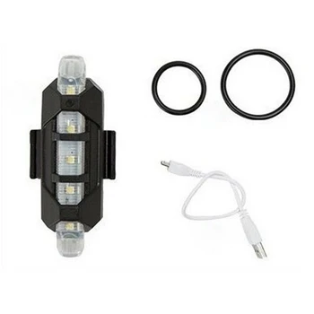  Tocawe 1pc Mini Horských Lampa na Koni Varovanie zadné Svetlo s USB Nabíjanie 5 LED, Super Jasné Bicykel Zadné Lampy