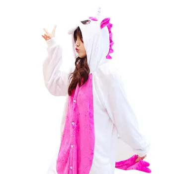 Flanelové Anime, Komiksu Kigurumi Tiger Pajama Kapucňou Onesie Dospelých Žien Zvierat Halloween Vianoce Totoro Penguin Králik Sleepwear