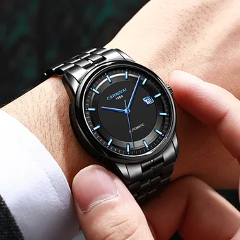  Švajčiarsko Karneval mechanické hodinky mužov NH36A alebo MIYOTA automatické muži hodinky, luxusné značky nepremokavé sapphire montre homme