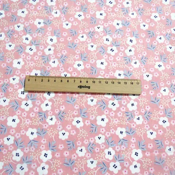  Nové Tlačené Kvet Dieťa Bavlna Satén Textílie podľa meter pre DIY Šitie Posteľ List Šaty, takže bavlna patchwork textílie