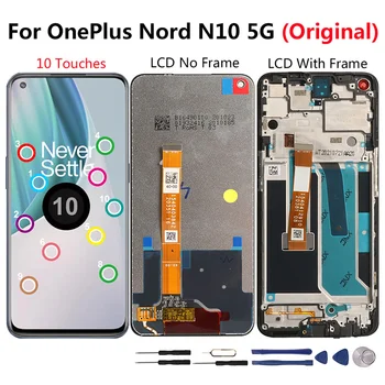  Originálny Displej Pre OnePlus Nord N10 5G LCD 10 Dotkne Obrazovky Náhrada Za Jeden Plus Nord N10 5G BE2029 BE2025 BE2026 BE2028