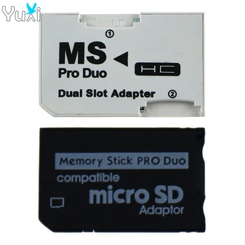  YuXi Adaptéra Pamäťovej Karty Micro SD TF Flash Kartu Memory Stick MS Pro Duo, pre PSP Karty Single / Dual 2 Hrací Adaptér