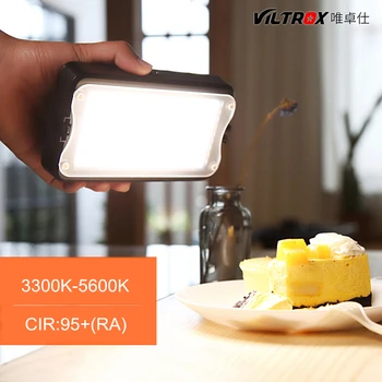  VILTROX VL-162T CRI95+LED Video Svetlo Prenosný Fotoaparát Photo Light Panel Stmievateľné Bi-Color pre DSLR Fotoaparát, Videokamera s Batériou