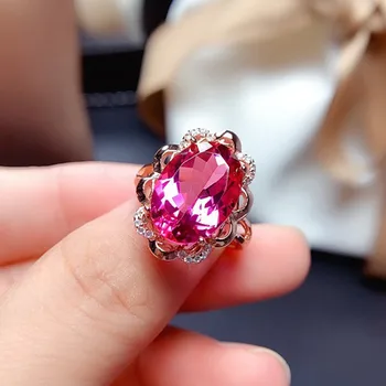  Elegantné Červené Crystal Achát Ruby Kamene, Diamanty Prívesok Náhrdelníky pre Ženy 18k Rose Gold Vyplní Jemné Šperky Príslušenstvo Dary