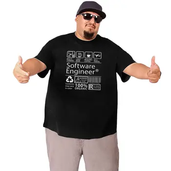  Softvérový Inžinier Programovanie T-Shirts Mužov Jesť, Spať Kód Programátor, Vývojár Bavlna Veľké Vysoký Tees O Krk Krátky Rukáv T Shirt