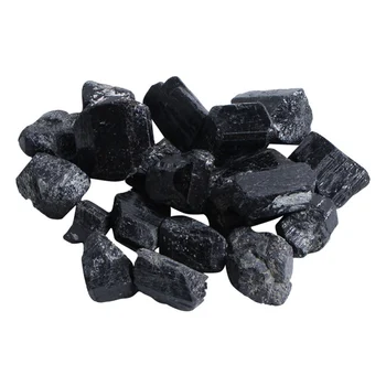  100 G/Vrece Prírodných Čierny Turmalín Crystal Hrubý Kameň Rock Minerálne Vzor prírodné kamene a minerály, Jemné Kamenné
