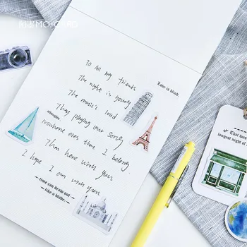  Cestovné série krásne nálepky foto album Album papierové dekorácie-nálepky hobby Ručné darčekové karty nálepky Umenie, Remeslá
