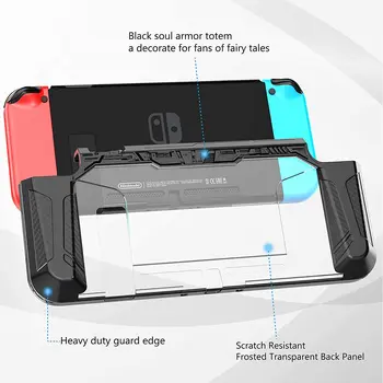  HEYSTOP Nintendo Prepínač Prípade Screen Protector, Nintendo Prepínač TPU Ochranný Ťažkých Kryt Prípade