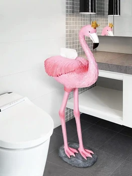  Home Decor Tvorivé Flamingo Ornament Figúrky Domov Obývacia Izba Dekorácie Príslušenstvo Multi-Funkčné Wc Krásna Socha Darček