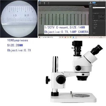  0,5 X C-mount Objektív 1/2 farebné tv Fotoaparát Adaptér Pre Trinocular Stereo Mikroskopom Čierny Fotoaparát Zobraziť Rozšírené Adaptér