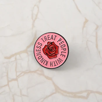  Ružové Ruže smalt pin 1D Jednom Smere Harry Styles odznak brošňa Klopě pin pre Denim Džínsy, tričko, taška šperky, Darček pre Fanúšikov priateľovi