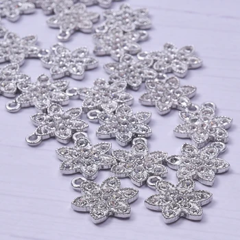  Snowflake Crystal Prívesok Charms Pre Šperky Uskutočňovanie Dodávok DIY Príslušenstvo Star Pentagram Kúzlo Drahokamu Ručné Materiálov