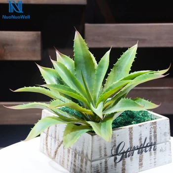  NuoNuoWell Umelé Aloe Vera Faux Succulents Vnútorné Vonkajšie Plastové Kaktus Veľký Displej Veľkosť Skutočný Dotyk Usporiadanie
