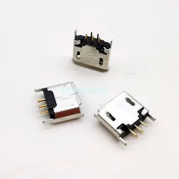  10pcs Vertikálne Micro Mini USB 5pin Žena Sedadla o 180 Stupňov Jack 5P Priame Plug-in, USB konektor
