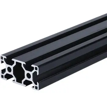  1PCS 3060 Čierne Hliníkové extrudované profily 100-1000mm Dĺžka Európskej Normy Eloxovaný Lineárne Železničnej pre DIY CNC 3D Tlačiarne Diely
