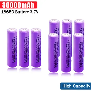  Batéria 18650 Batériu Nový, Originálny 18650 3,7 v 30000mAh Lítiové Dobíjacie Batérie Pre Elektronické Nástroje Hračky Baterka