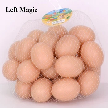  20 Ks/Veľa Super Plastové Vajíčko (Brown Duté ) Kúzla Klasické Vajcia Objaviť Kúzlo Rekvizity Ilúzie Fáze Zblízka Magic