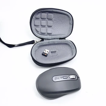  Prenosné EVA Ochranné Skladovanie Vrecko na Zips Prípade, Nepremokavé A Shockproof pre Logitech MX Anywhere 3 vo Vzpriamenej polohe Myši
