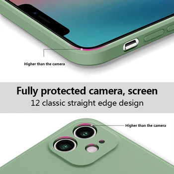  Originálne Silikónové Kvapaliny Luxusné puzdro Pre Apple iPhone 11 12 Pro Max Mini 7 8 6S Plus XR X XS Za iphone12 Shockproof puzdro