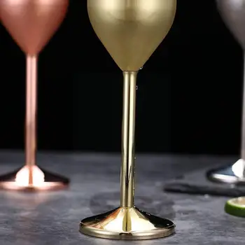 Šampanské Skla, Ocele Pohár Šampanského Vína Sklo Koktail Rose Čašu Vína Gold Bar Sklo Kovové Reštaurácia Tvorivé F2T9