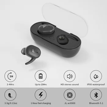  Pôvodné Y90 tws Bezdrôtové Stereo slúchadlá 5.0 Bluetooth Slúchadlo Headset S Nabíjanie Box Pre iPhone Xiao všetky smartphone