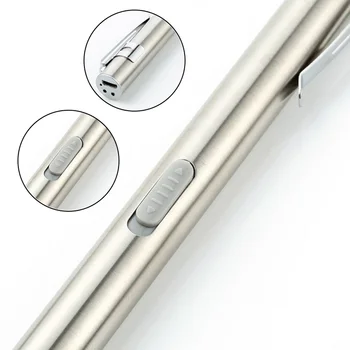  Prenosné LED Zubár Ruke Pero Baterka Mini Energeticky úsporné Lekárske Pochodeň S Klip USB Nabíjateľná LED Baterka Lanterna