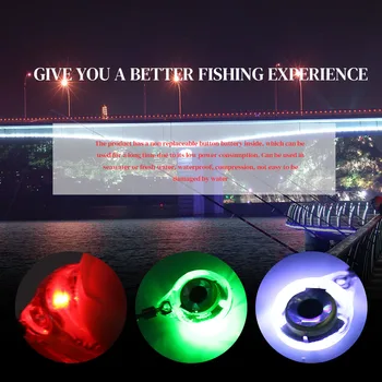  30pieces Mini Rybárske Lure Svetlo LED Hlboko Klesnúť pod vodou Oko Tvar Rybárske Squid Rybárske Návnady Svetelný Návnada pre Prilákanie Rýb