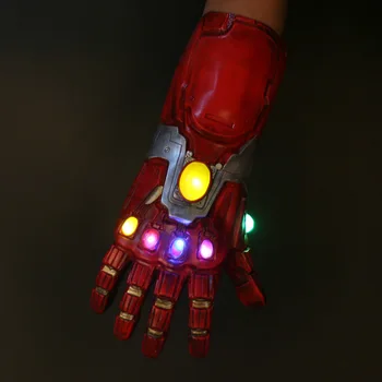  Marvel Avengers 1:1 Iron man Infinity Rukavicu Led Svietiace Rukavice Anime Darčeky cosplay Výkon Rekvizity Deti Darčeky